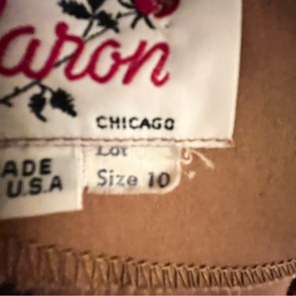 Caron Chicago vintage Zipper back Dress.size 10. - Picture 6 of 15